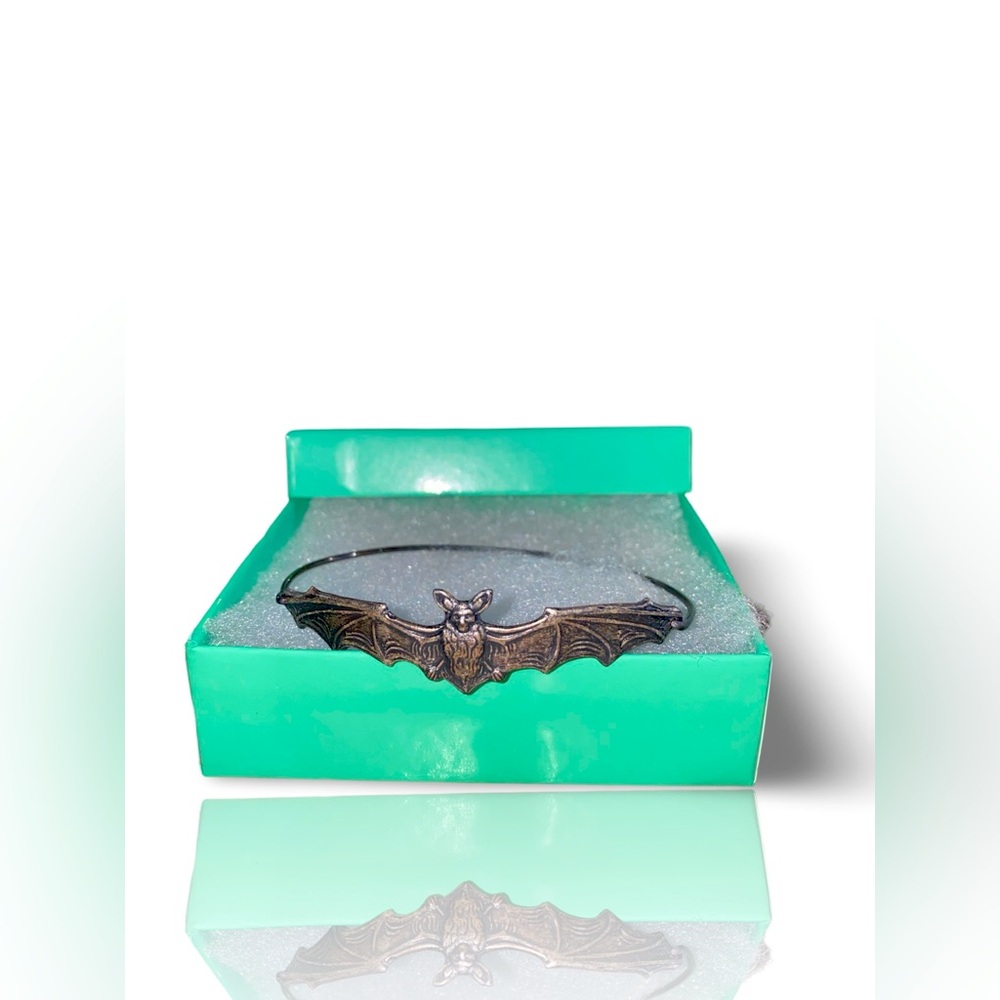 Bat Bangle Bracelet - Dainty, delicate, light, feminine design - New